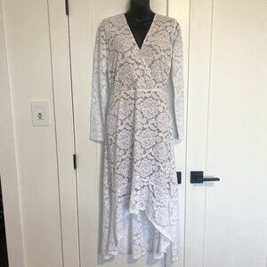 Guess White Lace Long Sleeve Dress BNWT